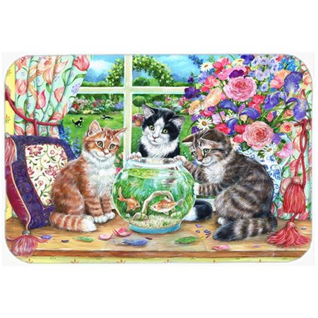 CAROLINES TREASURES Cats Just Looking in the Fish Bowl Mouse Pad- Hot Pad or Trivet CDCO0325MP